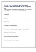 PTU RITE AID FINAL EXAM QUESTIONS AND CORRECT DETAILED ANSWERS &vert;ALREADY GRADED A&plus;