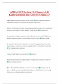 APICs CSCP Section 1B &lpar;Chapters 1-8&rpar;  Exam Questions and Answers Graded A&plus; 