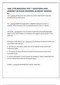 LEGL 2700 ROESSING TEST 1 QUESTIONS AND CORRECT DETAILED ANSWERS &vert;ALREADY GRADED A&plus;
