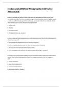 Fundamentals CMS Final With Complete And Detailed Answers 2025&period;