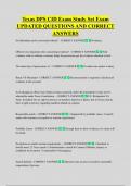 Texas DPS CID Exam Study Set Exam  UPDATED QUESTIONS AND CORRECT  ANSWERS