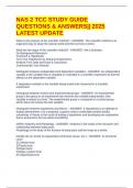 NAS 2 TCC STUDY GUIDE QUESTIONS & ANSWERS&vert;&vert; 2025 LATEST UPDATE