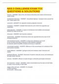NAS 2 CHALLENGE EXAM TCC QUESTIONS & SOLOUTIONS