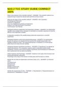 NAS 2 TCC STUDY GUIDE CORRECT 100&percnt;