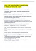 NAS 2 CHALLENGE EXAM STUDY GUIDE ACCURATE 100&percnt;