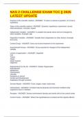 NAS 2 CHALLENGE EXAM TCC &vert;&vert; 2025 LATEST UPDATE 