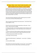 SDI Open Water Exam Study Guide Questions with 100&percnt; Verified Correct Answers Latest Update