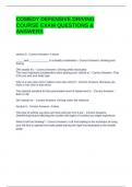COMEDY DEFENSIVE DRIVING COURSE EXAM QUESTIONS & ANSWERS