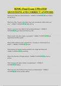 B250G Final Exam UPDATED  QUESTIONS AND CORRECT ANSWERS