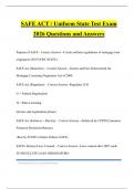 SAFE ACT &sol; Uniform State Test Exam 2026 Questions and Answers