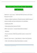 MLO SAFE Test Exam 2026 Questions and Answers