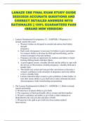 LAMAZE CBE FINAL EXAM STUDY GUIDE  2025&sol;2026 ACCURATE QUESTIONS AND  CORRECT DETAILED ANSWERS WITH  RATIONALES &vert;&vert; 100&percnt; GUARANTEED PASS  <BRAND NEW VERSION> 
