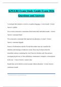 KPEERI Exam Study Guide Exam 2026 Questions and Answers