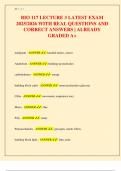 BIO 117 &ndash; Lecture 3 Exam Guide &lpar;2025&sol;2026&rpar; &ndash; Real Questions & Correct Answers &ndash; Graded A&plus;