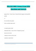 PRAXIS 5005&colon; Science Exam 2026 Questions and Answers