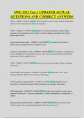SWE 3313 Test 1 UPDATED ACTUAL  QUESTIONS AND CORRECT ANSWERS