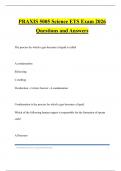 PRAXIS 5005 Science ETS Exam 2026 Questions and Answers