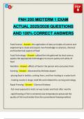 FNH 200 MIDTERM 1 EXAM ACTUAL 2025&sol;2026 QUESTIONS AND 100&percnt; CORRECT ANSWERS