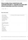 FEMA IS-800&period;d EXAM QUESTIONS AND ANSWERS GRADED A&plus; ASSURED SUCCESS NEW UPDATE 2025&sol;2026 &lpar;MULTIPLE CHOICES&rpar;