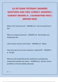 CA SIP EXAM TESTRIGHT ANSWERS  QUESTIONS AND 100&percnt; CORRECT ANSWERS &vert;  ALREADY GRADED A&plus; &vert; GUARANTEED PASS &vert;  &lbrack;BRAND NEW&rsqb;