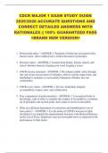 CDCR MAJOR 1 EXAM STUDY GUIDE  2025&sol;2026 ACCURATE QUESTIONS AND  CORRECT DETAILED ANSWERS WITH  RATIONALES &vert;&vert; 100&percnt; GUARANTEED PASS  <BRAND NEW VERSION> 