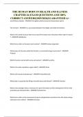 THE HUMAN BODY IN HEALTH AND ILLNESS EXAM QUESTIONS AND 100&percnt; CORRECT ANSWERS&vert;LATEST 2025&sol;2026&vert;