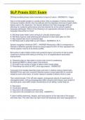  SLP Praxis 5331 Exam – Complete Questions and Verified Answers
