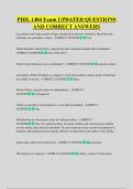 PHIL 1404 Exam UPDATED QUESTIONS  AND CORRECT ANSWERS