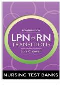 Test bank for  LPN to RN Transitions 4th edition all chapters covered