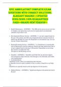 EPIC Ambulatory COMPLETE EXAM QUESTIONS WITH CORRECT SOLUTIONS&period; ALREADY GRADED&vert;&vert;UPDATED 2025&sol;2026&period;100&percnt; GUARANTEED PASS<<BRAND NEW VERSION>>