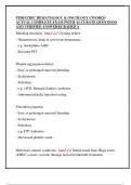 PEDIATRIC HEMATOLOGY & ONCOLOGY UWORLD  ACTUAL COMPLETE EXAM &vert;WITH ACCURATE QUESTIONS  AND VERIFIED ANSWERS&vert;GRADED A