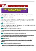 Michigan State Brakes Certification Exam Questions and Answers