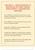  EFDA Final Part 1 &ndash; Harcum College &ndash; 140 Questions & 100&percnt; Correct Answers &ndash; 2025 Edition &ndash; Guaranteed Pass
