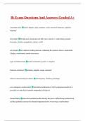 Bt Exam Questions And Answers Graded A&plus; 
