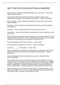 AMP- PRACTICE EXAM QUESTIONS & ANSWERS