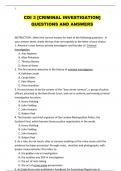 CDI 3 -CRIMINAL INVESTIGATION- QUESTIONS AND ANSWERS