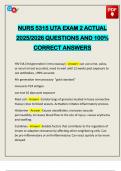 NURS 5315 UTA EXAM 2 ACTUAL 2025&sol;2026 QUESTIONS AND 100&percnt; CORRECT ANSWERS