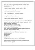 NUR 226 EXAM 1 QUESTIONS WITH COMPLETE SOLUTIONS
