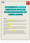 CLC 222 MODULE 1&comma; 2&comma; 3&comma; 4&comma; 5&comma; 6 COMPLETE FULL SET ACTUAL 2025&sol;2026 QUESTIONS AND 100&percnt; CORRECT ANSWERS