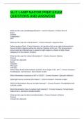 SLIT LAMP NACOR PREP EXAM QUESTONS AND ANSWERS