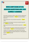 SNHD AEMT EXAM ACTUAL 2025&sol;2026 QUESTIONS AND 100&percnt; CORRECT ANSWERS