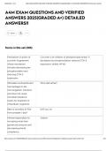 A4M EXAM QUESTIONS AND VERIFIED ANSWERS 2025&lpar;GRADED A&plus;&rpar; DETAILED ANSWERS&excl;&excl;