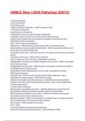 USMLE Step I IUHS Pathology Exam 2025&sol;2026 Questions With Completed Solutions&period;