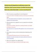 Florida Aircraft Dispatcher Certification Exam Test  Questions And Correct Answers &lpar;Verified Answers&rpar; Plus  Rationales 2025&sol;2026 Q&A &vert; Instant Download Pdf
