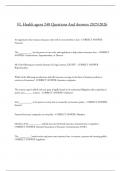 FL Health agent 240 Questions And Answers 2025&sol;2026