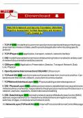 WGU D315 Network and Security Foundation 2024&sol;2025 Objective Assessment Verified Questions and Answers 100&percnt; Graded A&plus;
