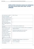Exam &lpar;elaborations&rpar; California State Contractors License Law  