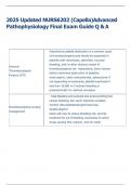 Exam &lpar;elaborations&rpar; NURS6202  &lpar;Capella&rpar;Advanced  Pathophysiology