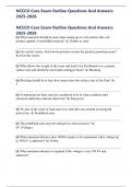 NCCCO Core Exam Outline Questions And Answers 2025-2026