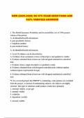 NEW &lpar;2025-2026&rpar; NU 670 EXAM QUESTIONS AND 100&percnt; VERIFIED ANSWERS